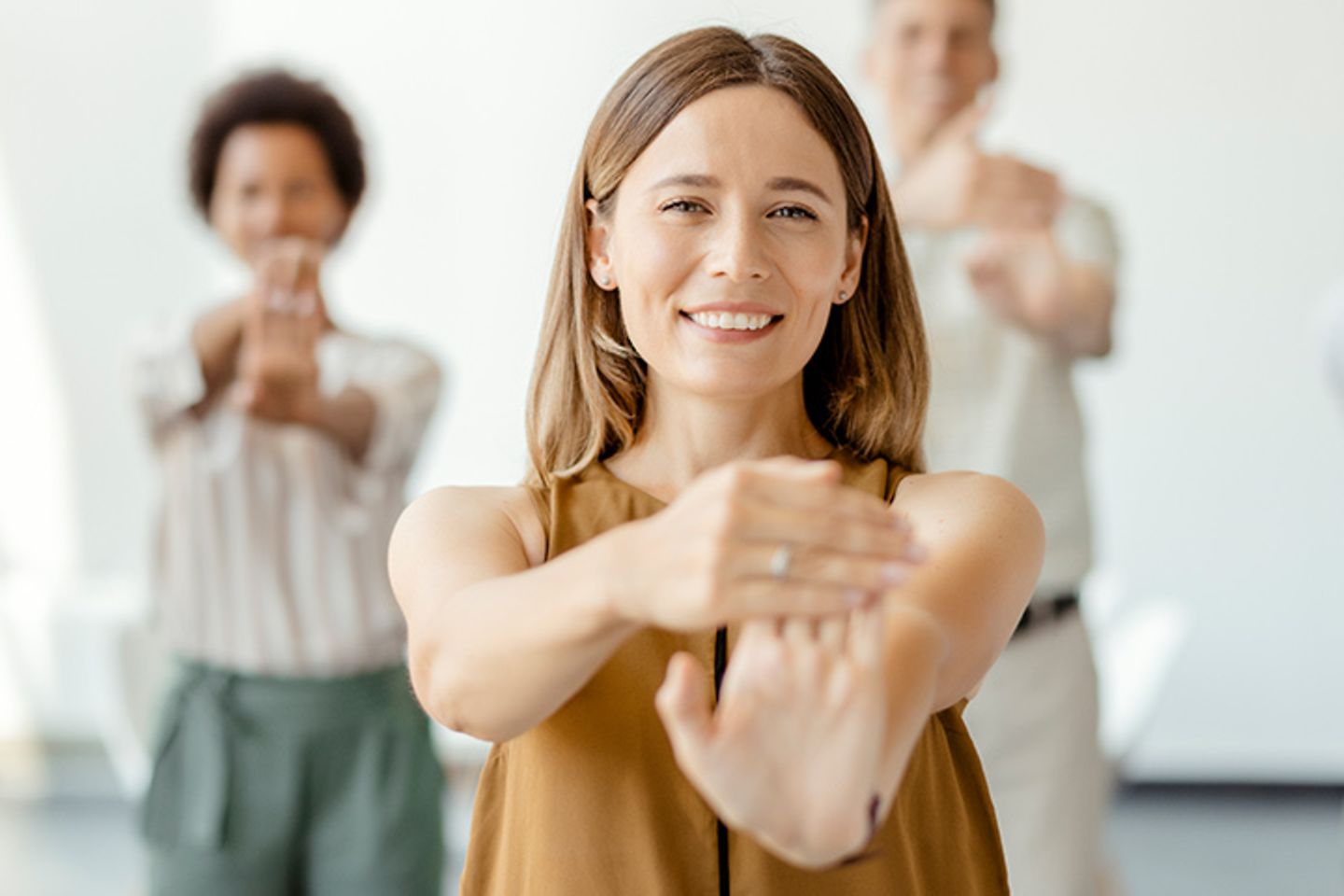 Business People Stretching