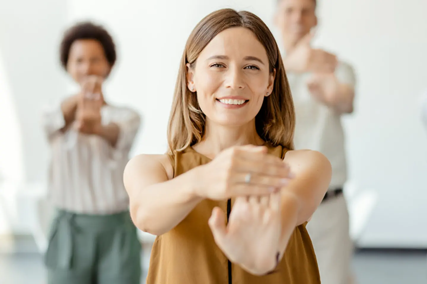 Business People Stretching