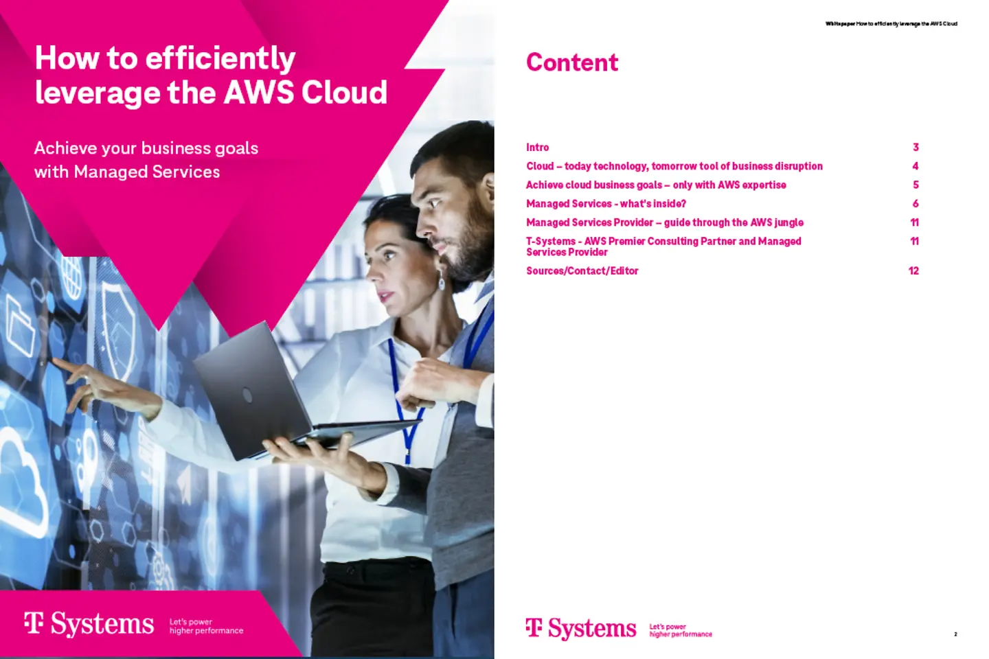 Cover und nächste Seite als Screenshot des Whitepapers: So nutzen Sie die AWS-Cloud effizient