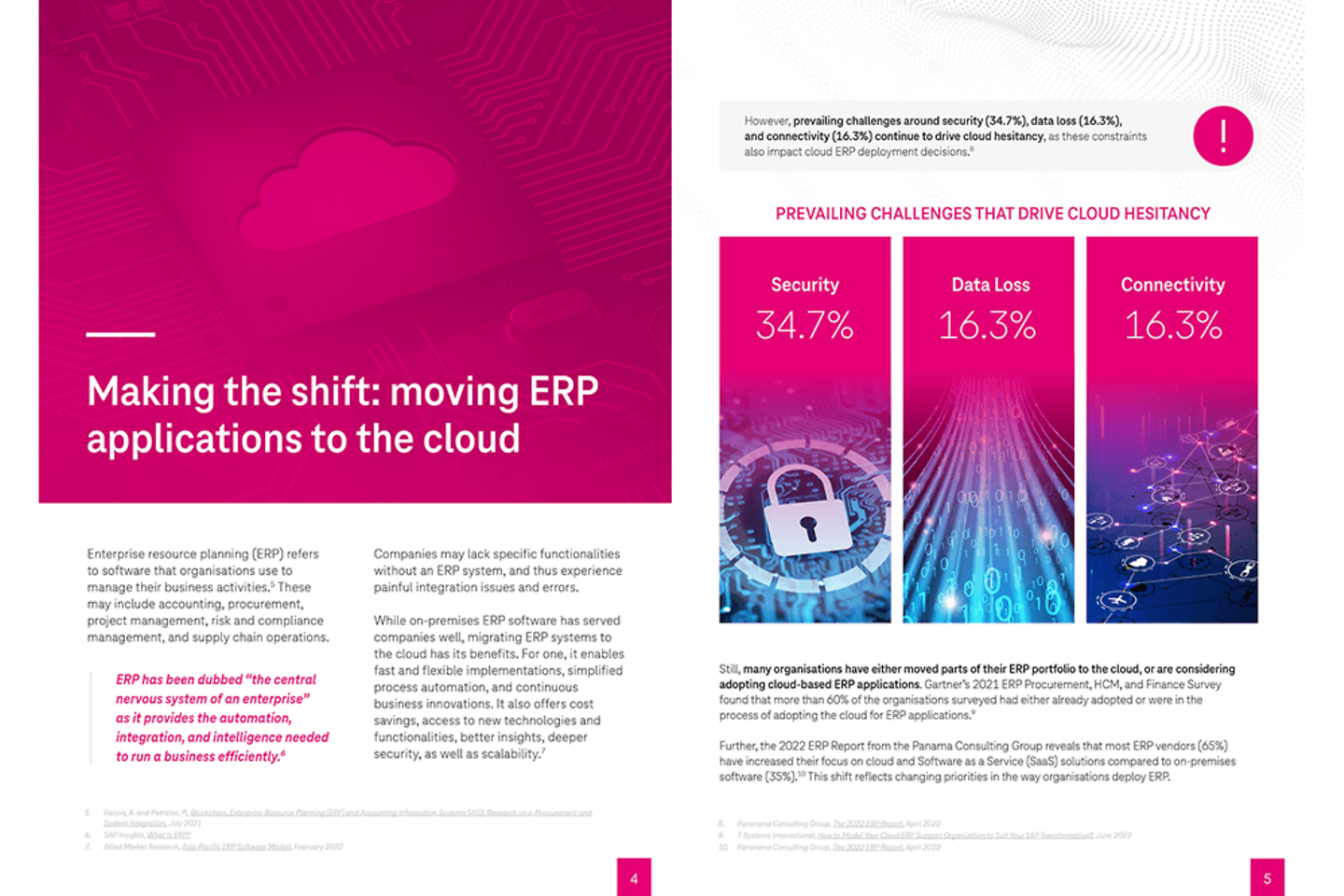 Cover as screenshot of white paper: Maximise business transformation value through your cloud ERP environment