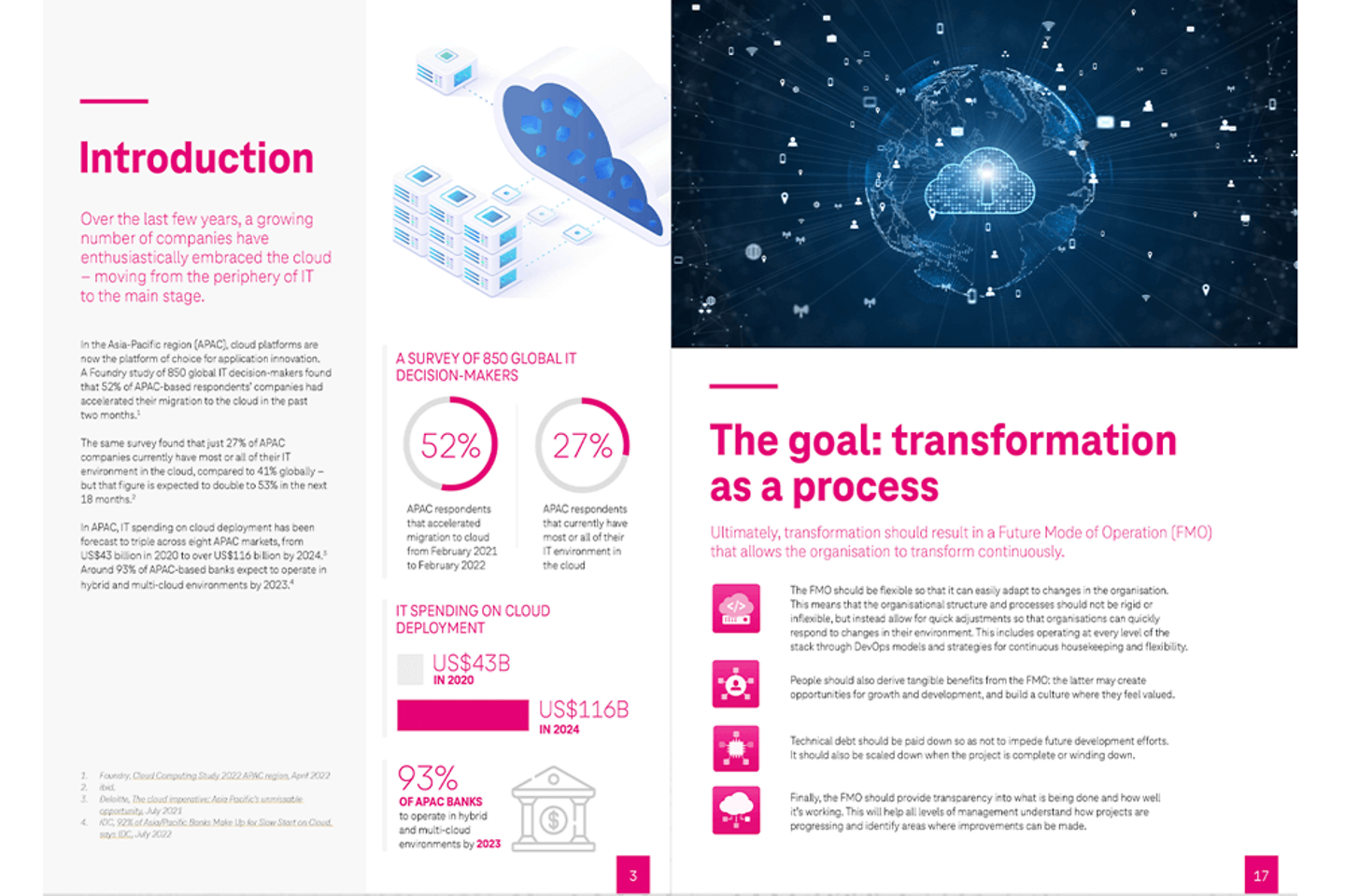 Cover and the next page as screenshot of white paper: The secret to a successful mainframe transformation
