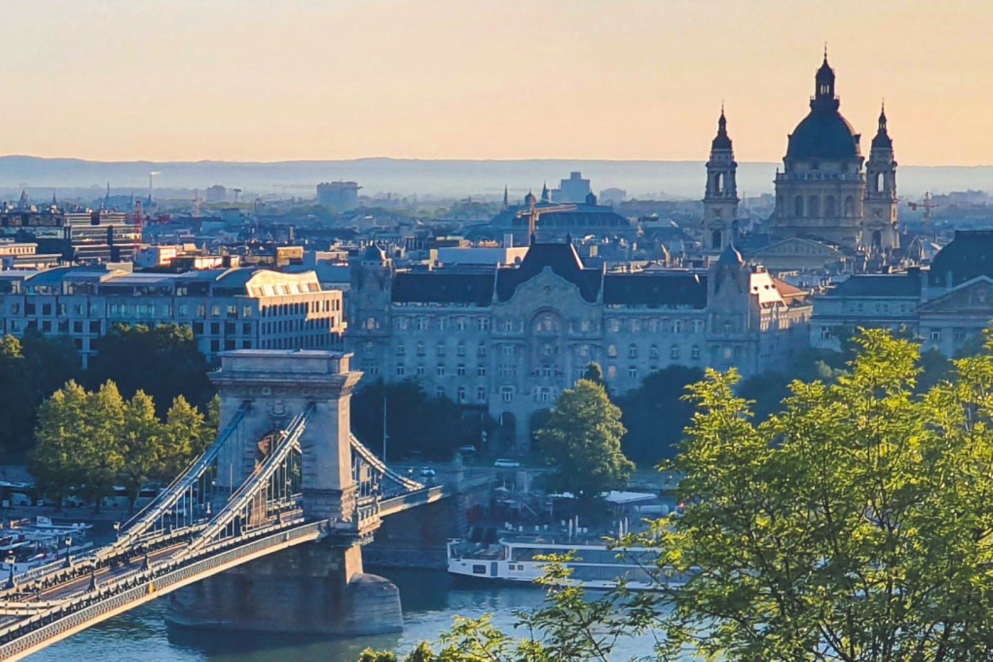 Hängebrücke in Budapest