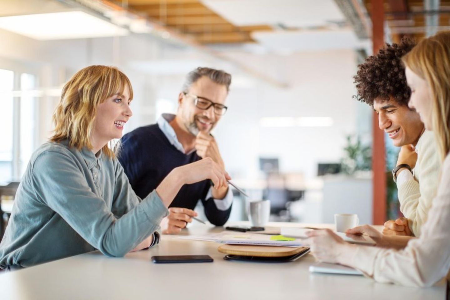 People in a meeting