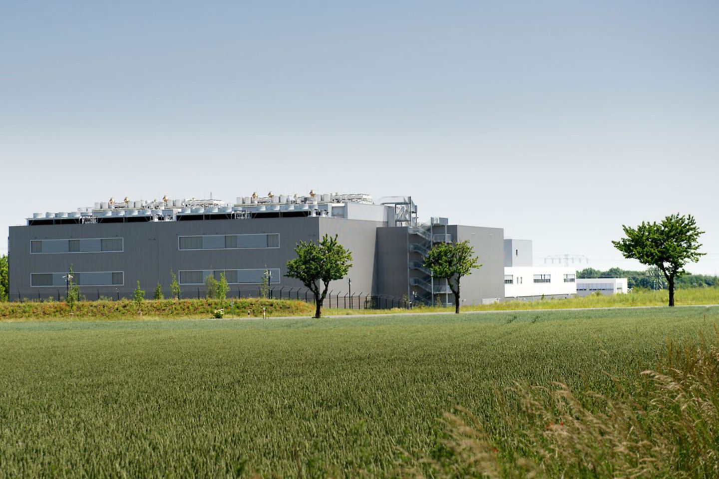 Exterior view of the data center Biere
