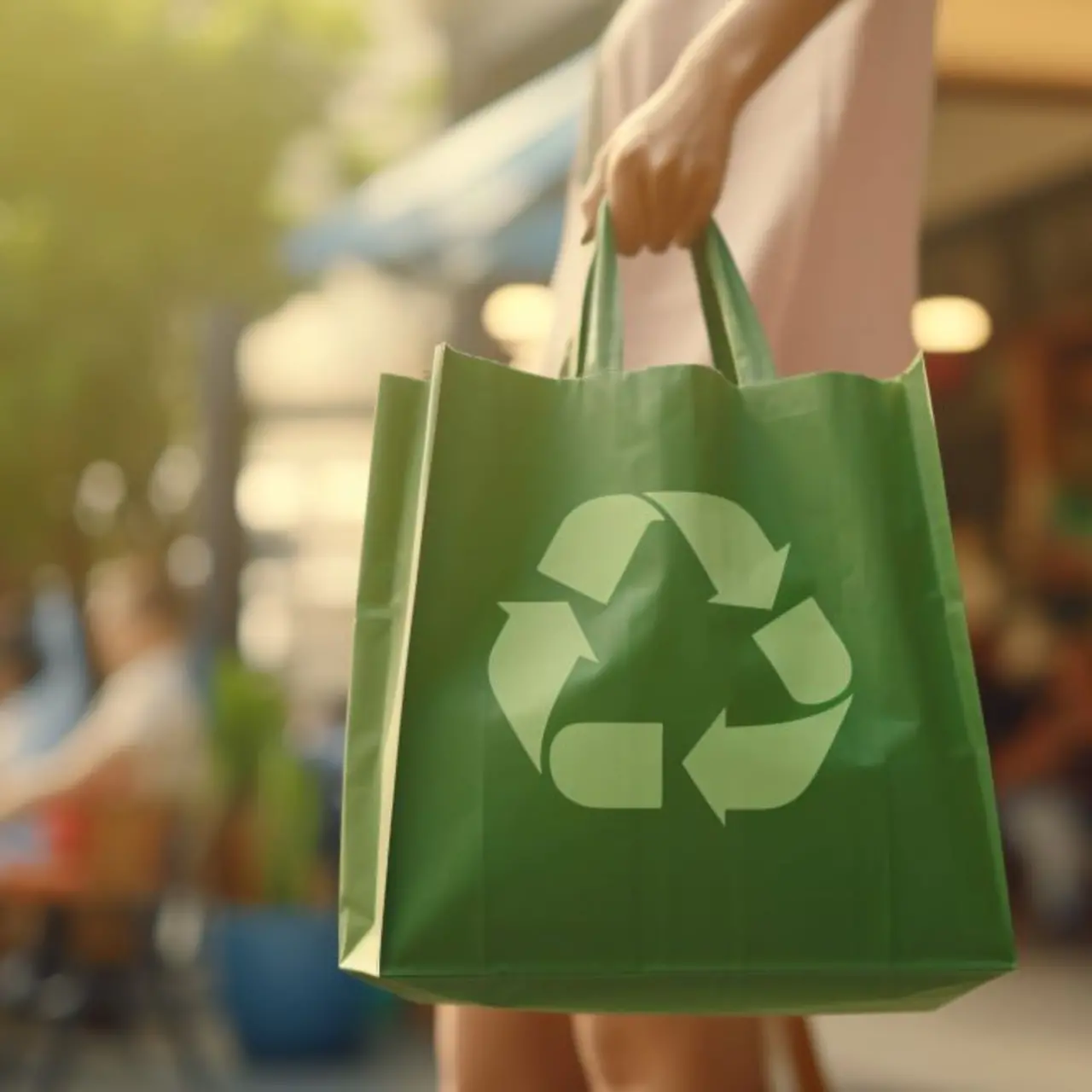 Duurzaamheid in de detailhandel. Herbruikbare boodschappentas.