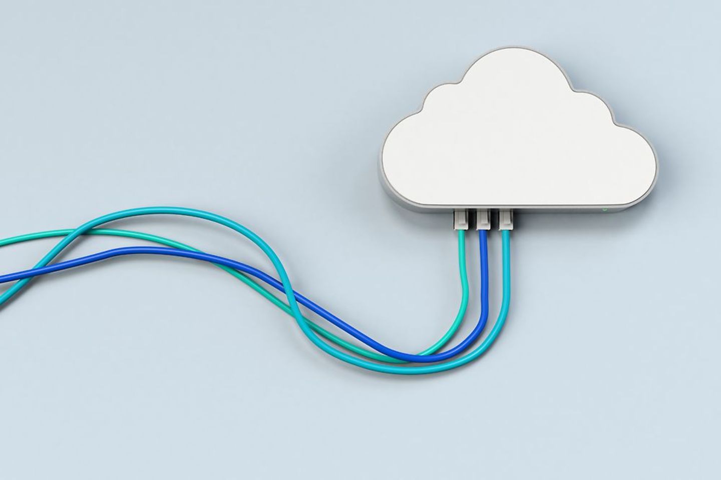 Graphic of a wired cloud