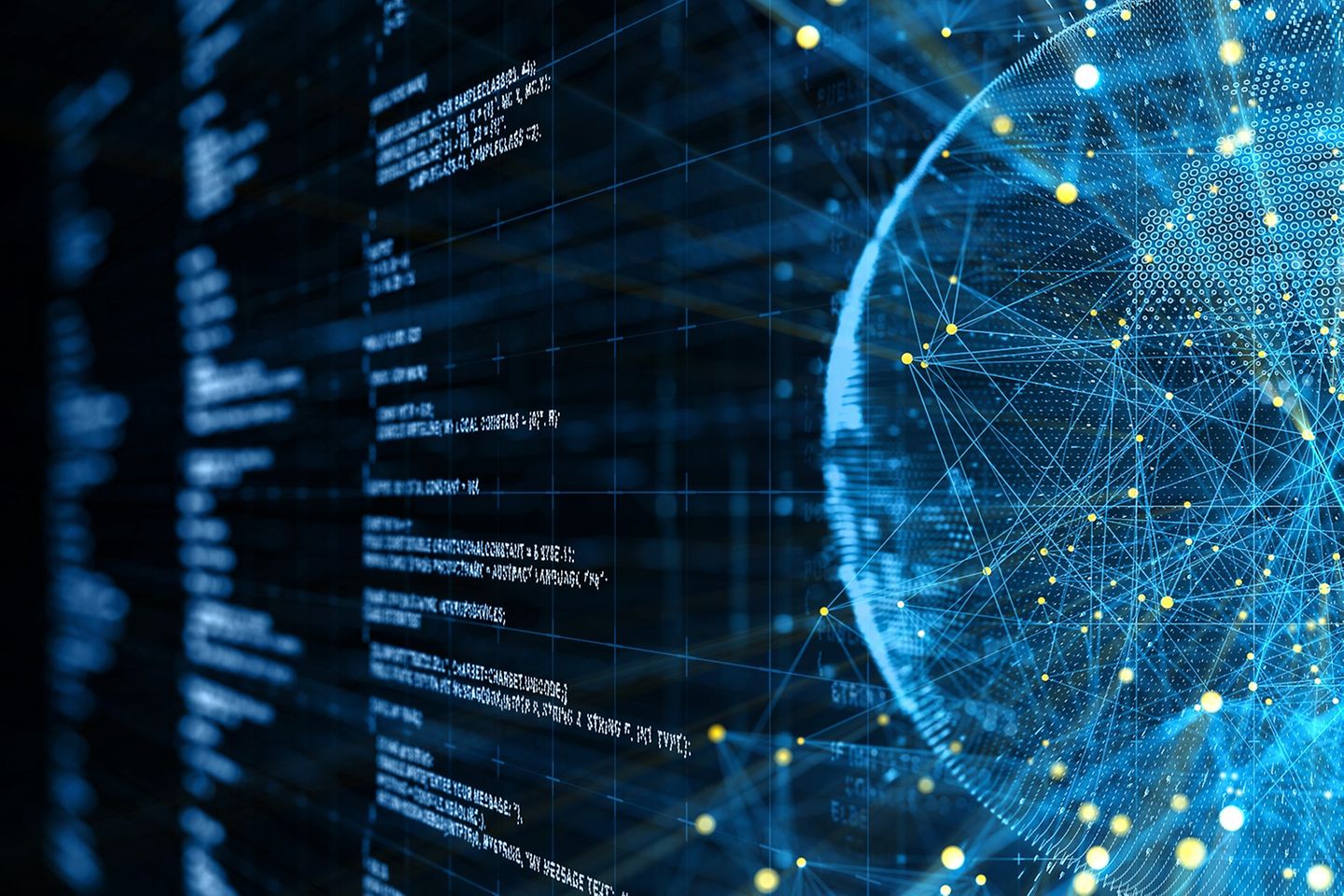 Rede de dados circulares combinada com conjuntos de dados.