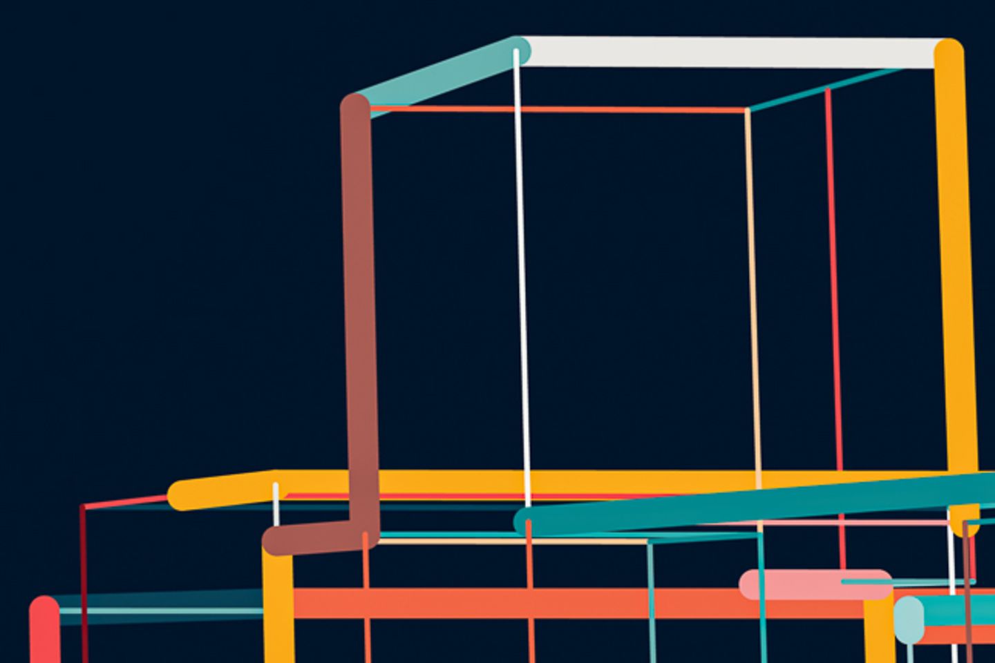 Gráfico con líneas de colores sobre fondo negro