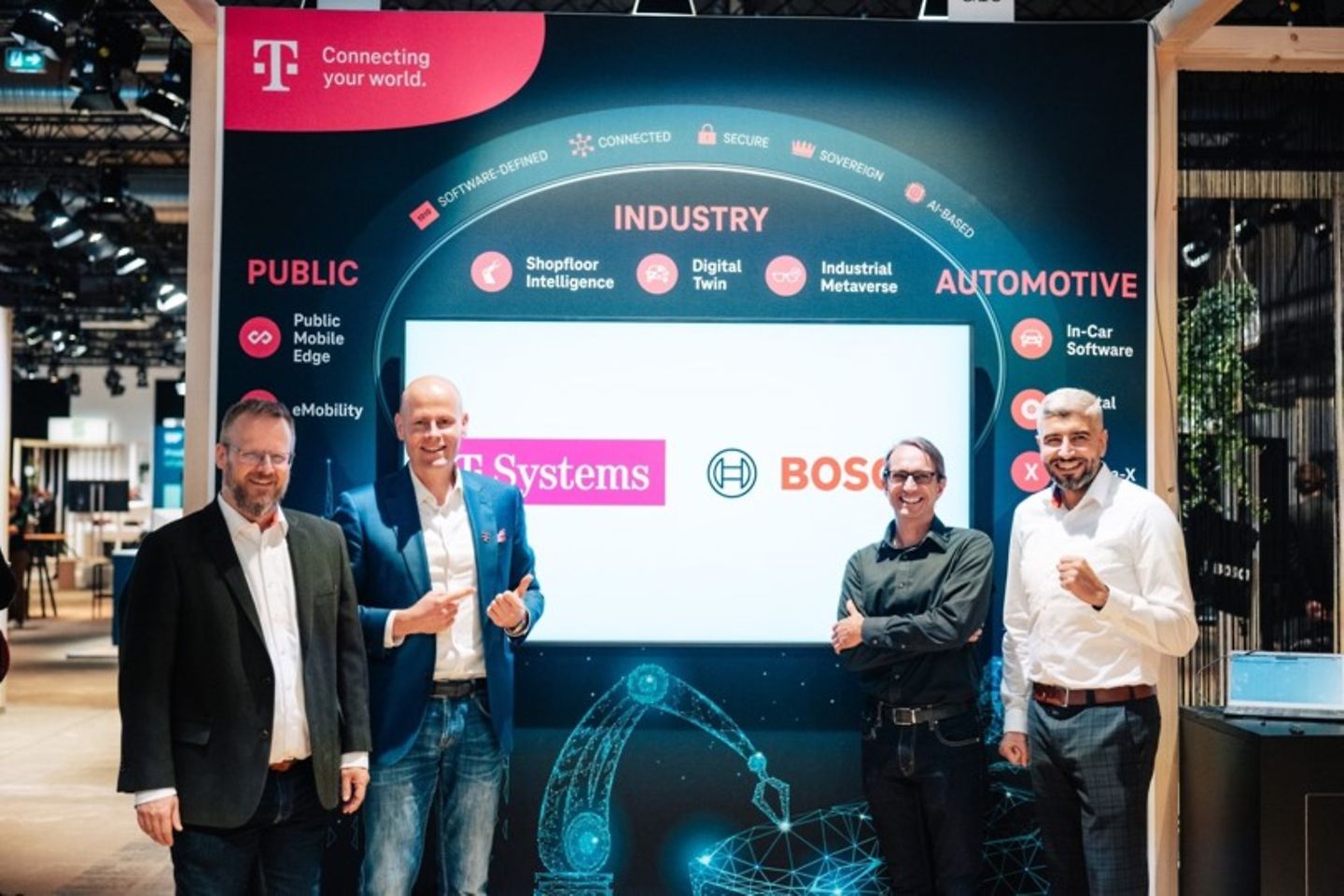 Bild von einer Veranstaltung von T-Systems und Bosch Dataspace