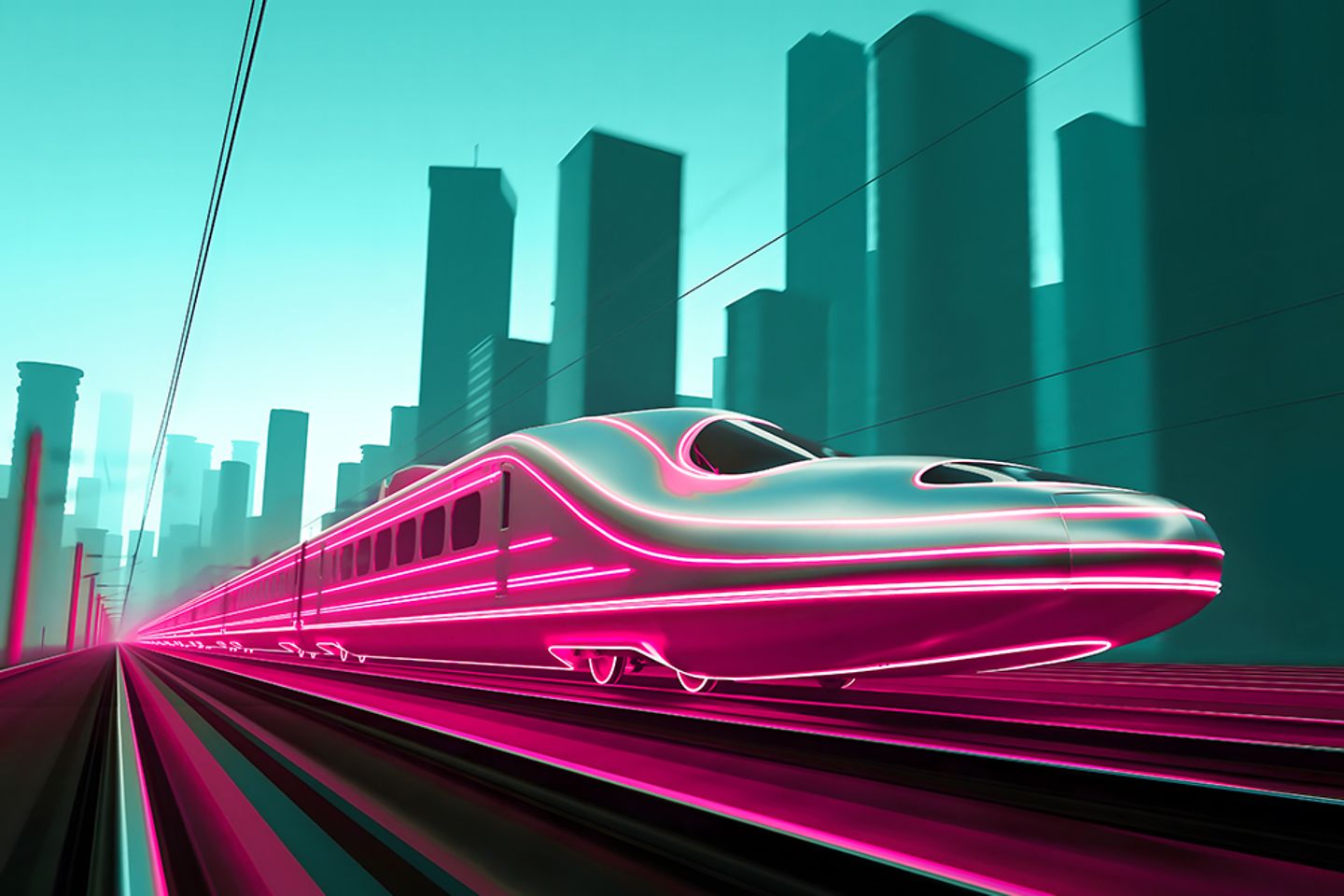 Futuristic train