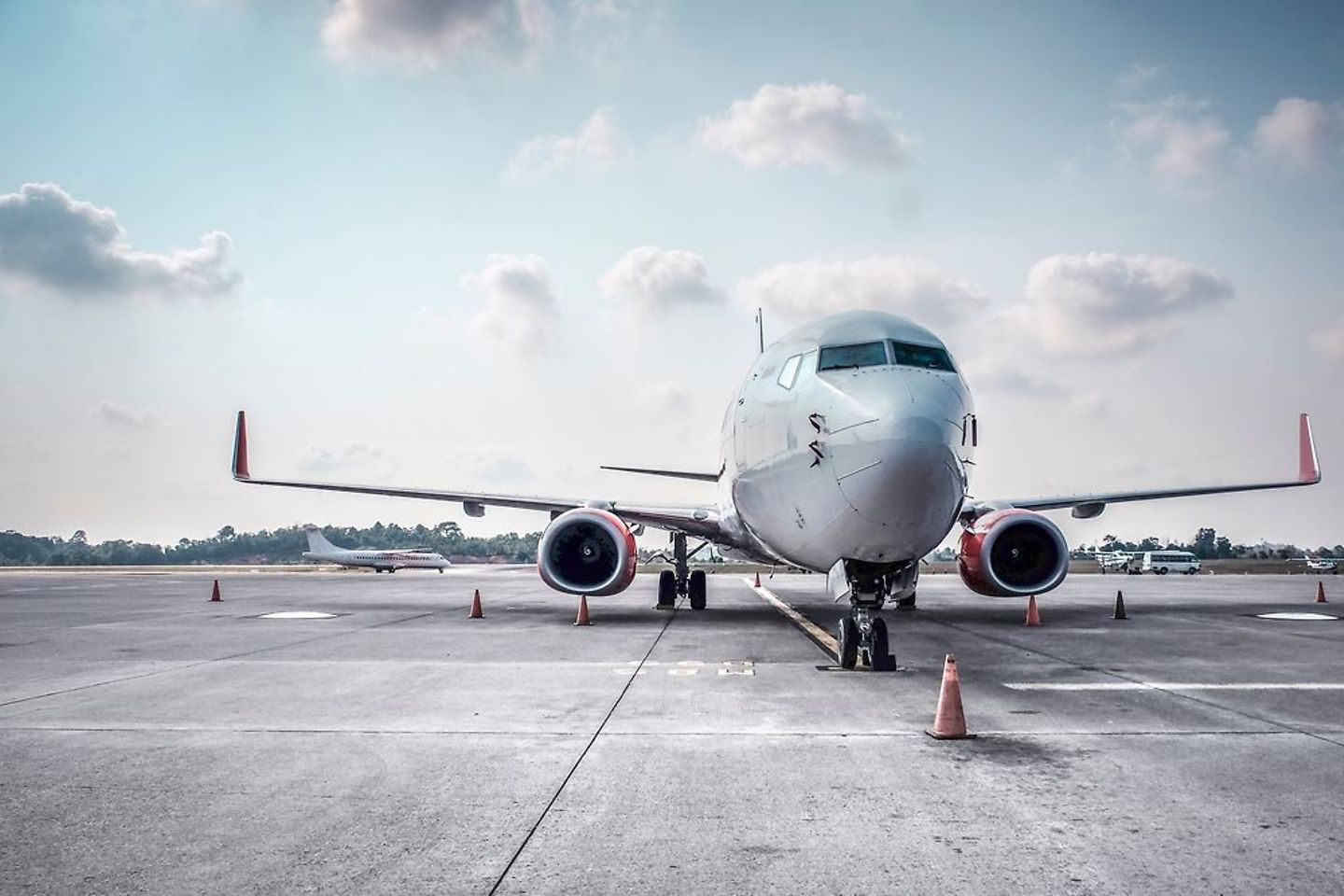 Flugzeug, T-Systems Logo, Frequentis Logo, Airport Dublin Logo, Airport management System