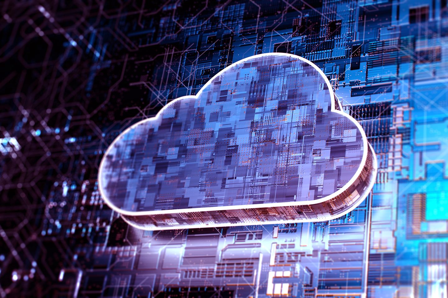 Concepto abstracto de tecnología de computación en nube
