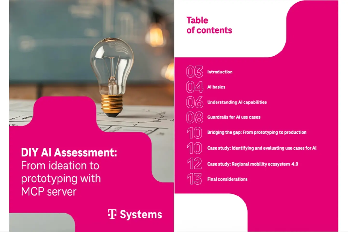 Cover and the next page as a screenshot showing the white paper: DIY AI assessment